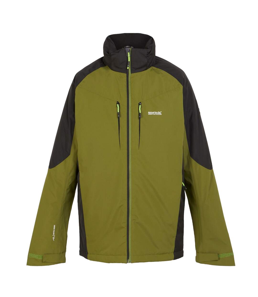 Veste imperméable calderdale homme vert néphrite / noir Regatta-1