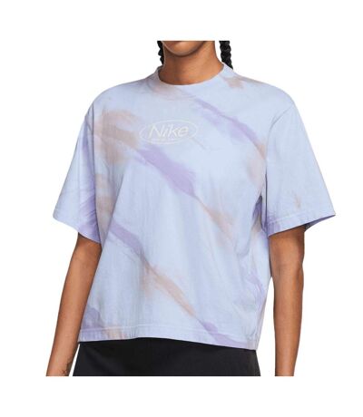 T-shirt bleu femme nike optimism - l