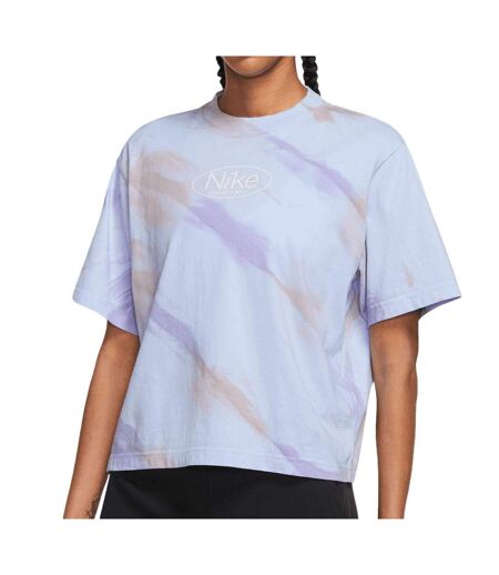 T-shirt bleu femme nike optimism - l
