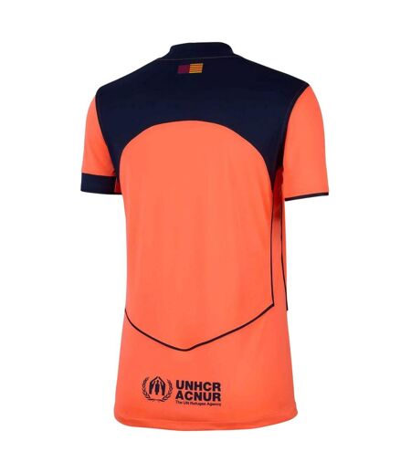 Maillot De Foot Motif/style Fc Barcelone 2025/2026 Femme Orange Bleu Nike