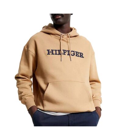 Sweat à Capuche Beige Homme Tommy Hilfiger Monotype Embro - M