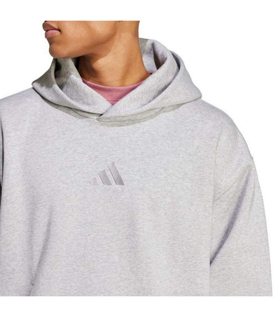 Sweat À Capuche All Szn Homme Gris Argenté Adidas-4