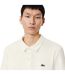 Mens Embroidered Logo Polo Shirt White Lacoste-4