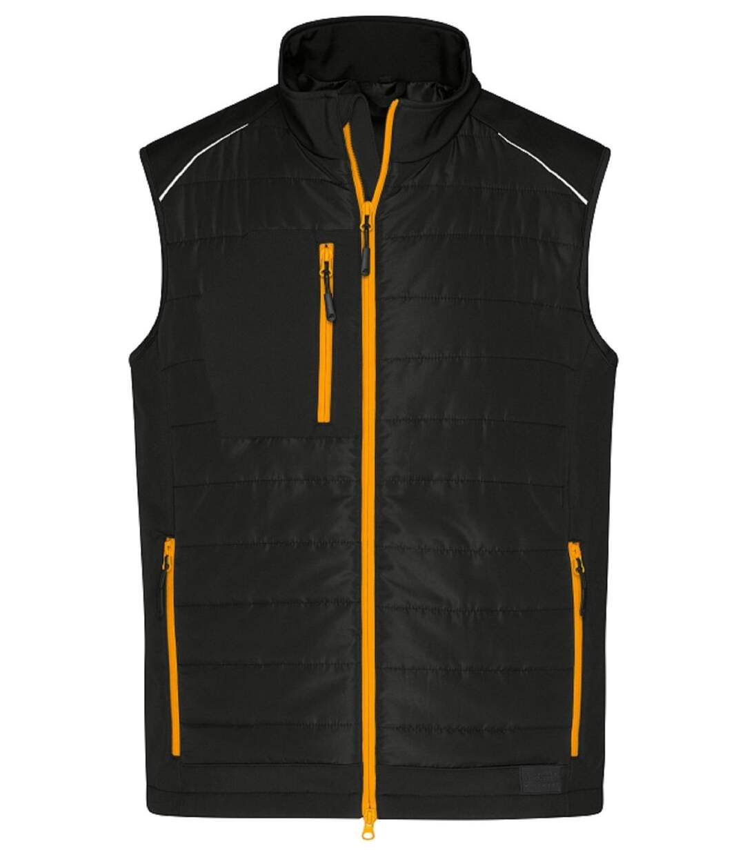 Bodywarmer technique - Homme - JN1822 - noir et orange néon-1