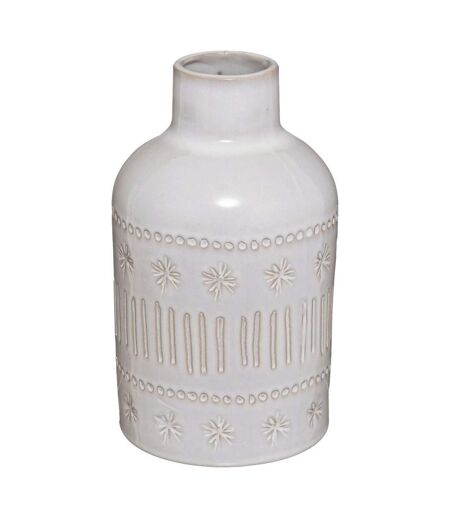 Vase en Céramique Design Carmen 21cm Ivoire