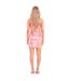 Womens/ladies Psychedelic Mini Skirt Pink Missy Empire-2
