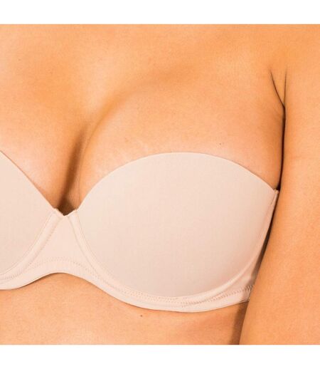 Women's Strapless Bra with Padded and Underwire F2660E