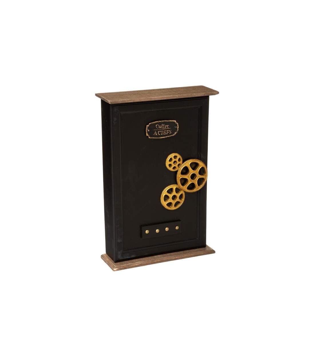 Boite à Clés Design Flower 38cm Noir-1