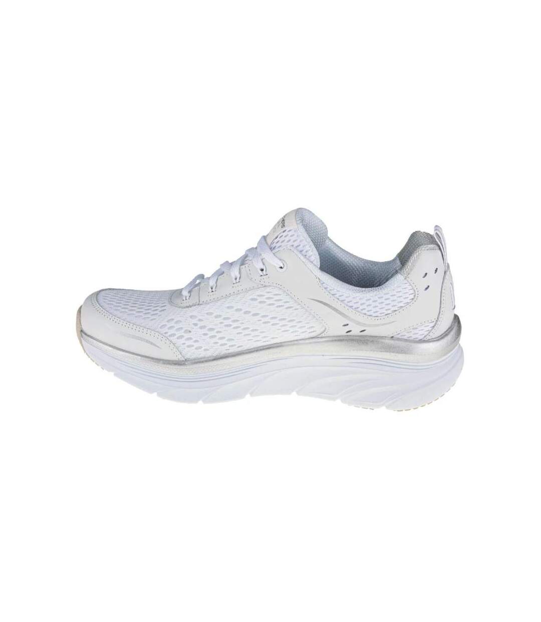 Womens/ladies D´lux Walker Leather Shoes White Skechers-4