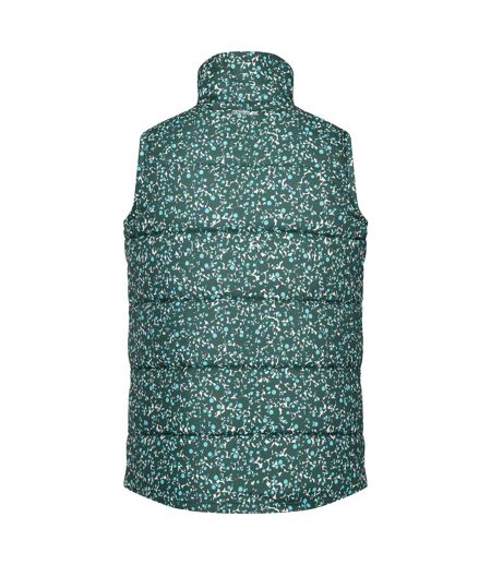 Womens/ladies Orla Kiely Abstract Padded Gilet Green Regatta