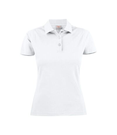 Polo surf femme blanc Printer