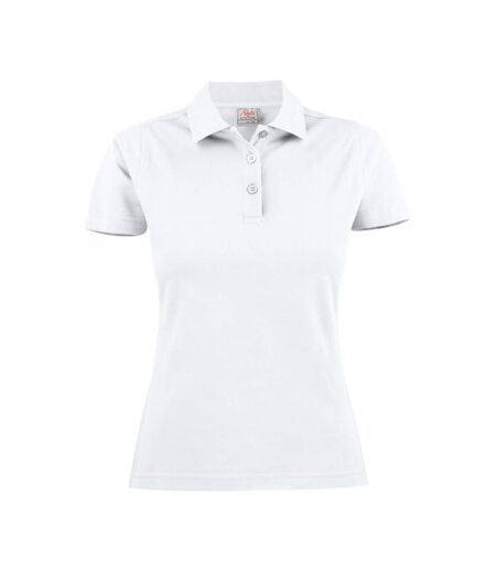 Polo surf femme blanc Printer