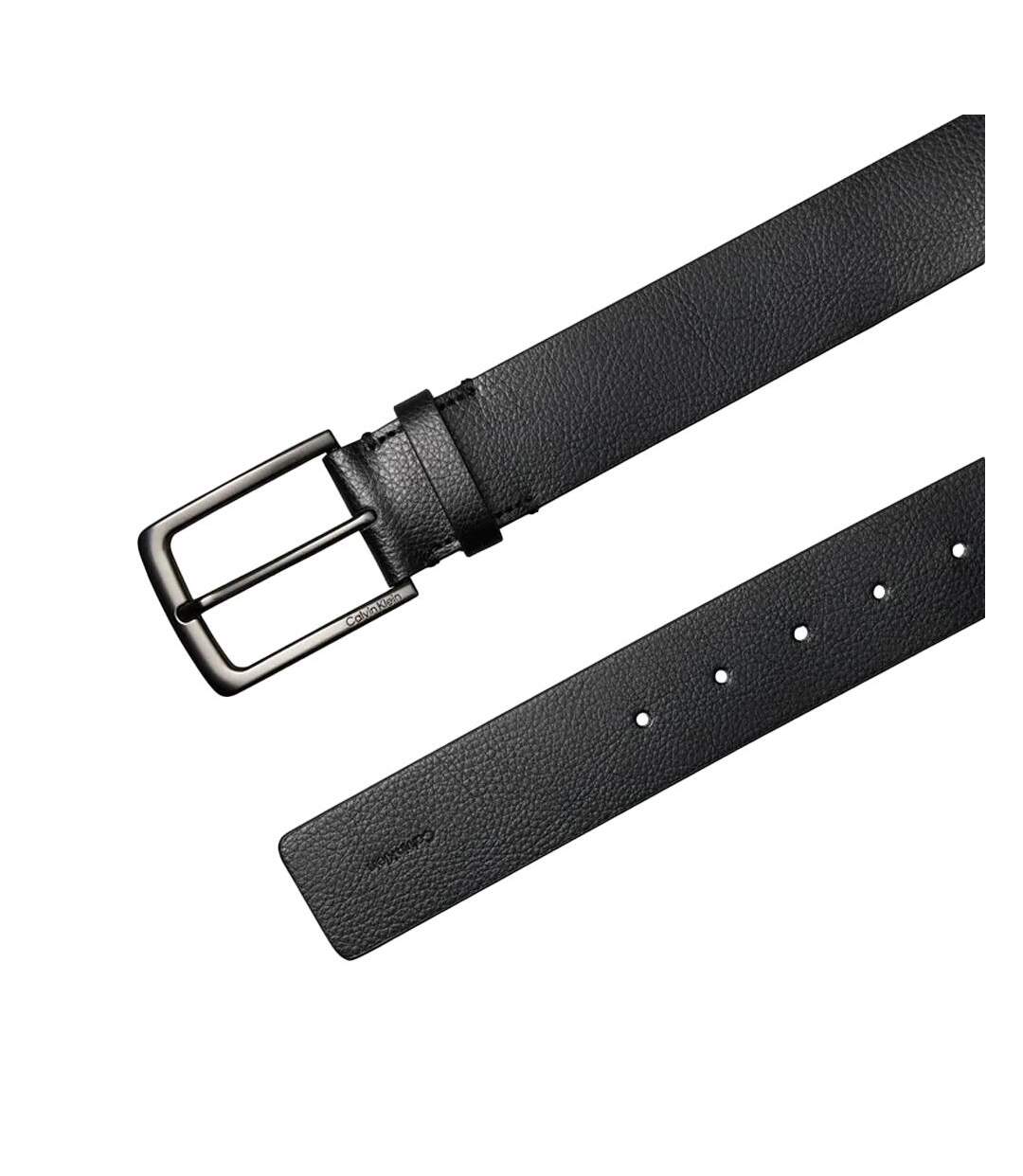 Ceinture noir homme calvin klein jeans warmth buckle 1-2