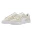 Womens/ladies Jada Suede Platform Trainers Vaporous Grey Puma-3