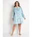 Peignoir robe de chambre polaire court boutonné-1