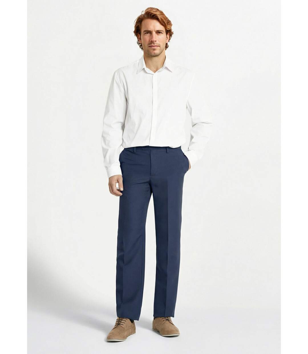 Pantalon ceinture ajustable invisible polyester-4