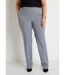 Pantalon droit ceinture semi-élastiquée-1