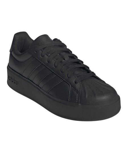 Womens/ladies Streetalk Bold Trainers Triple Black Adidas