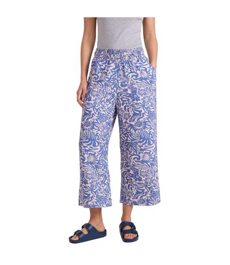 Pantacourt tassia femme bleu clair Animal
