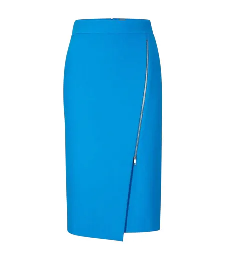 Womens/ladies Vemboka3 Regular Pencil Skirt Bright Blue Boss