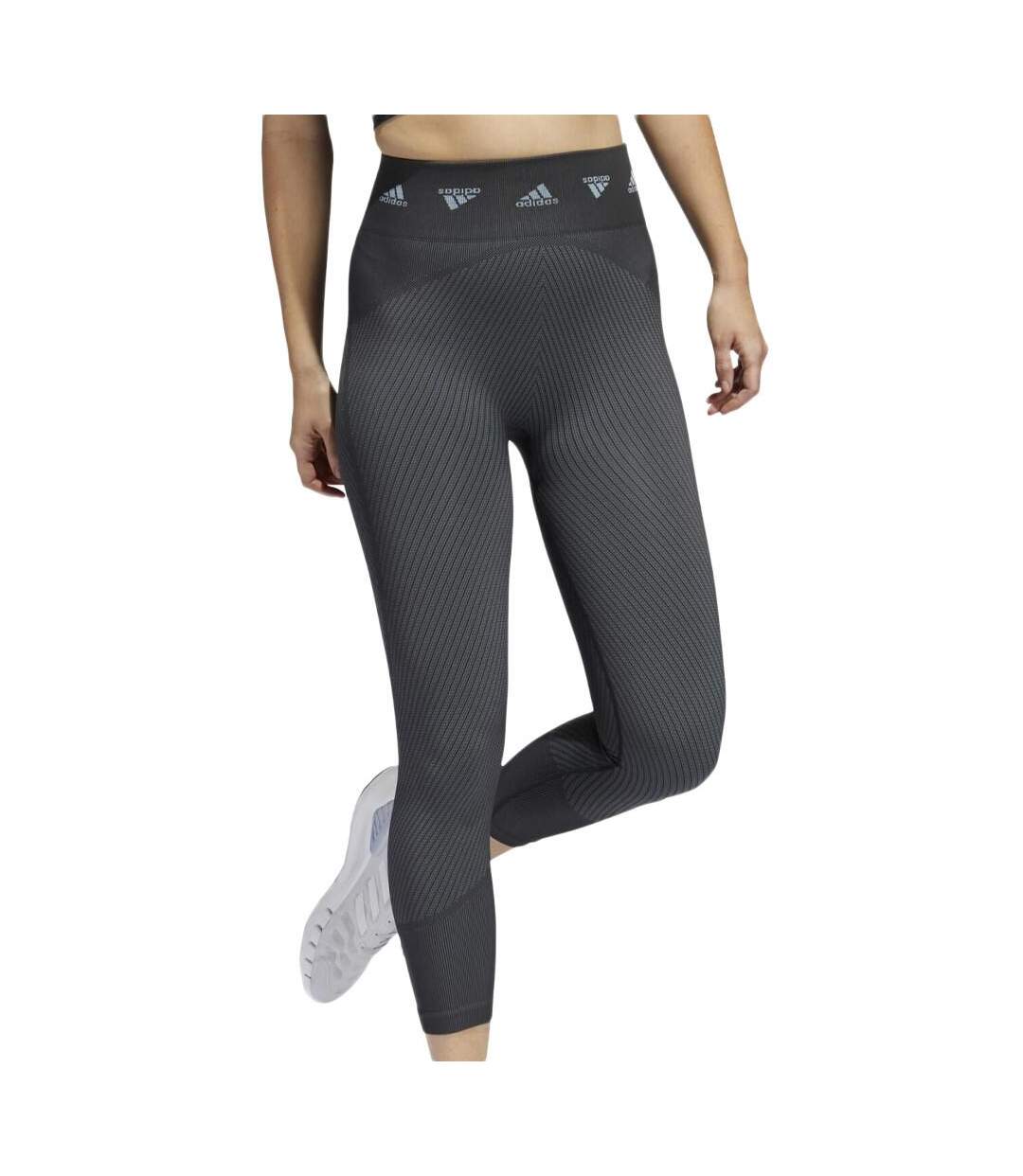 Legging Gris Femme Adidas Ak Brnd 7/8t - S-1