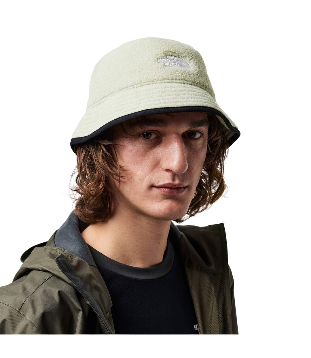 Fleeski Embroidered Logo Fleece Bucket Hat Clay The North Face-1