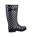Cotswold Womens/Ladies Dotted Galoshes (Black/White) - UTFS10219