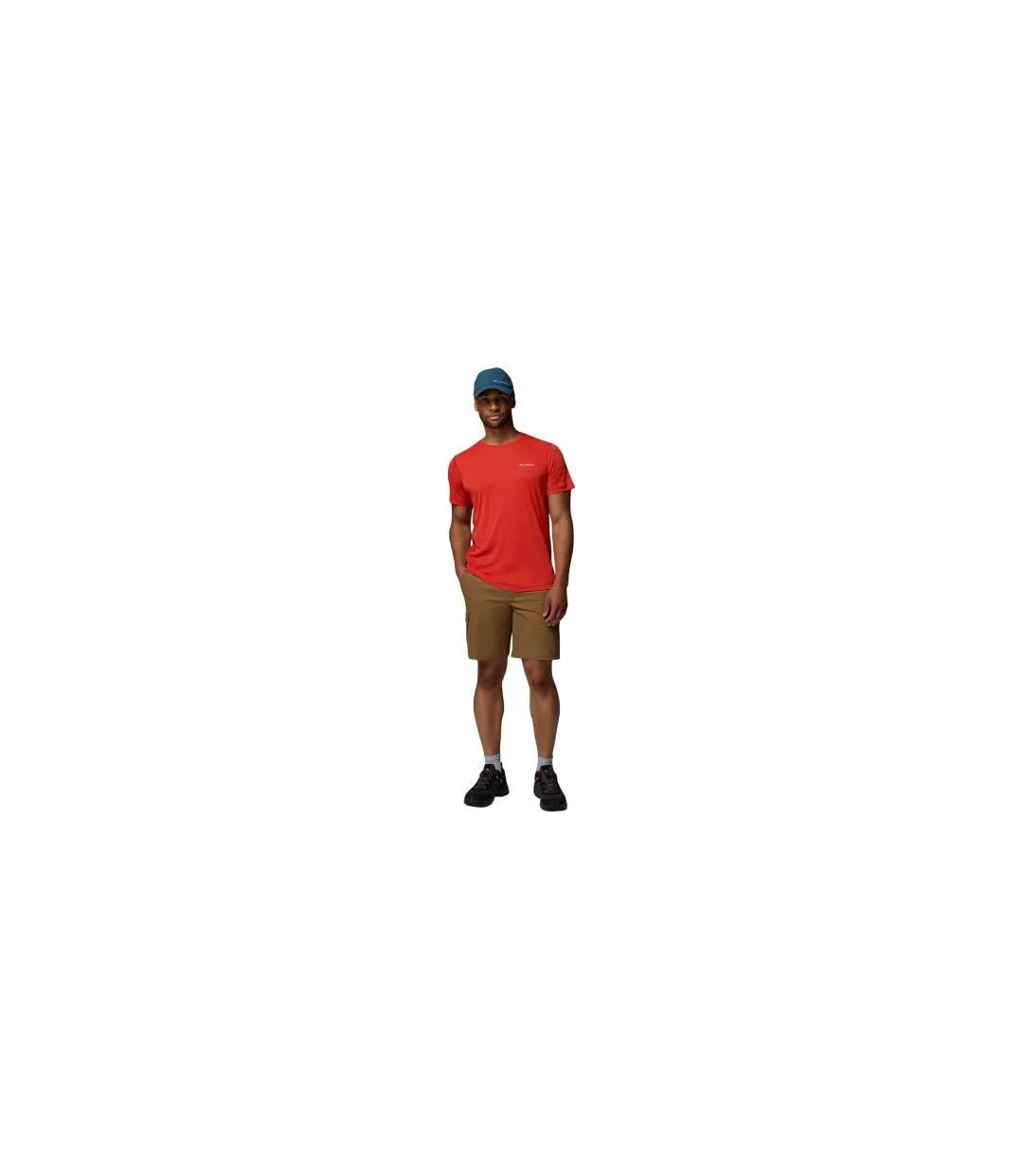 Mens Zero Rules Performance T-shirt Red Columbia-1