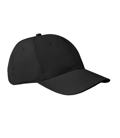Basie 6 Panel Baseball Cap Black MidOcean
