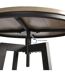 Table haute avec tabourets design industriel Aria - 2 Personnes - Noir-2