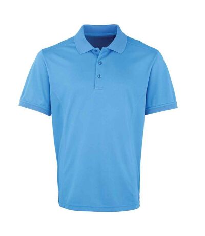 Polo coolchecker homme bleu saphir Premier