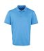 Mens coolchecker pique polo shirt sapphire blue Premier