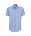 B&C Mens Smart Short Sleeve Shirt / Mens Shirts (Business Blue)