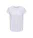 T-Shirt blanc femme only play save loose-1