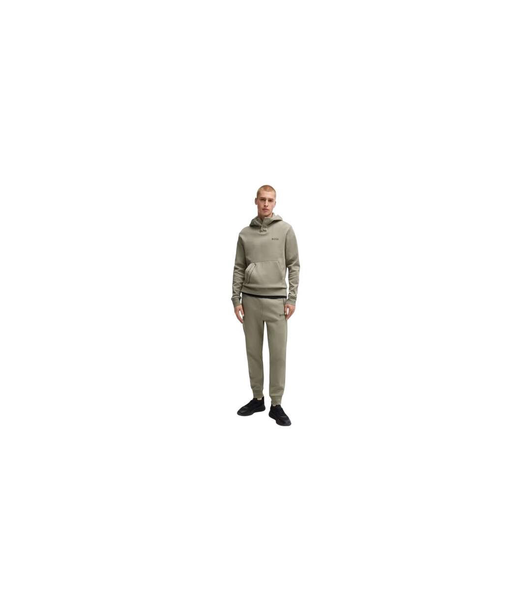 Mens Hadiko Jogging Bottoms Light Green Boss-1