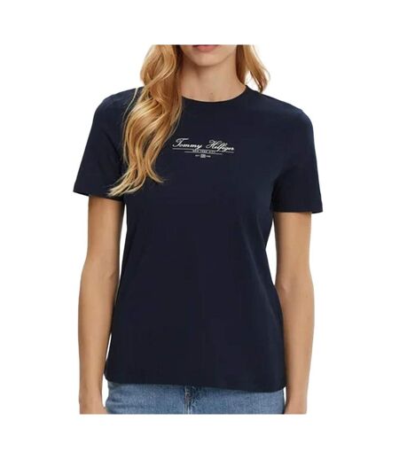 T-Shirt marine femme tommy hilfiger reg - m