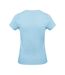 Womens/ladies feminine fit short sleeve v neck t-shirt sky blue Kariban