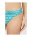 Bas de maillot de bain savannah femme bleu sarcelle Mantaray-3
