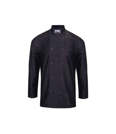 Premier Unisex Denim Chefs Jacket (Pack of 2) (Black Denim) - UTRW6831