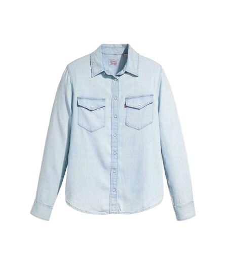 Womens/ladies Iconic Western Shirt Light Blue Levis