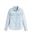 Womens/ladies Iconic Western Shirt Light Blue Levis-2