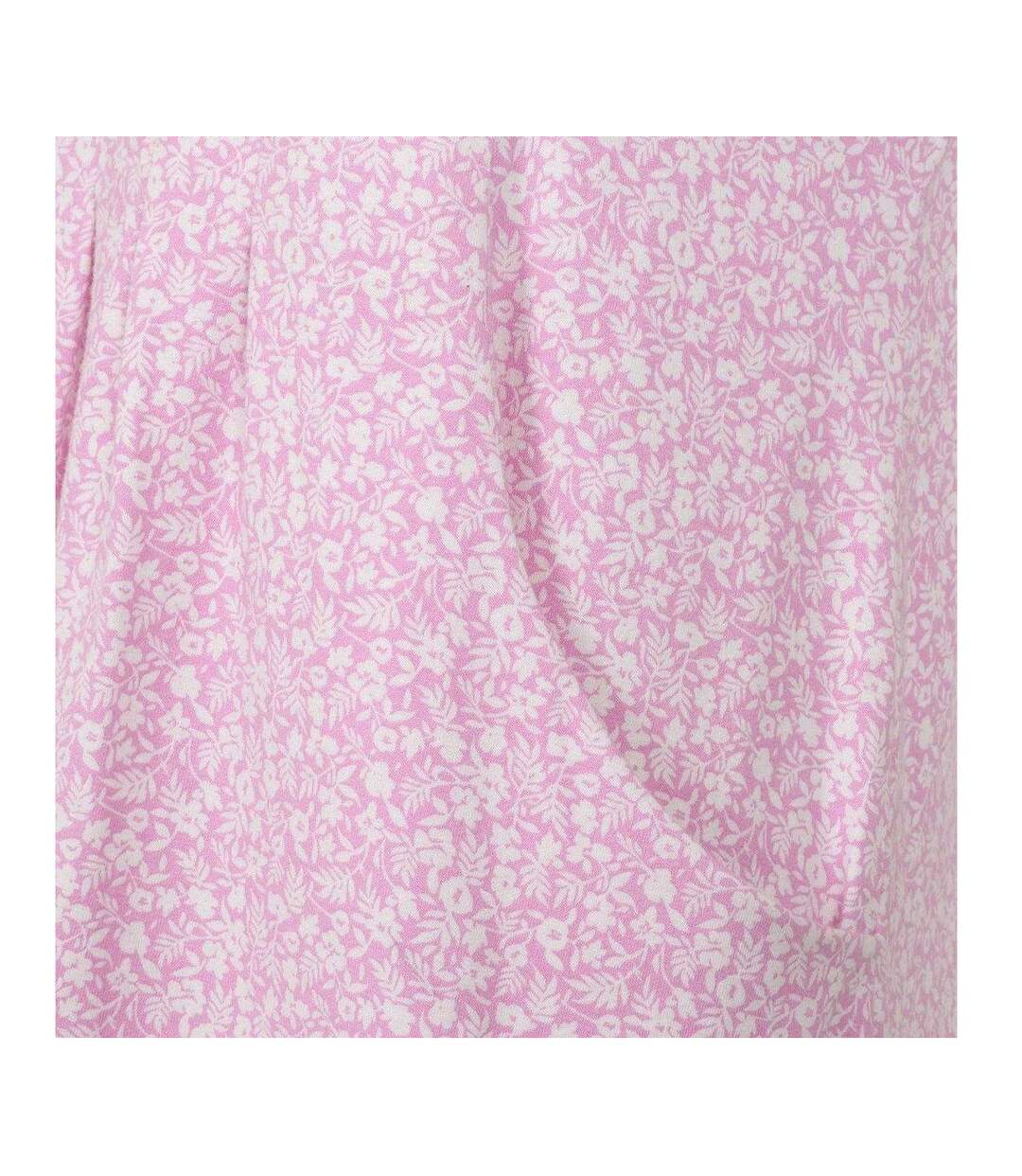 Womens/ladies Ditsy Print Tunic Top Pink Lazy Jacks-3