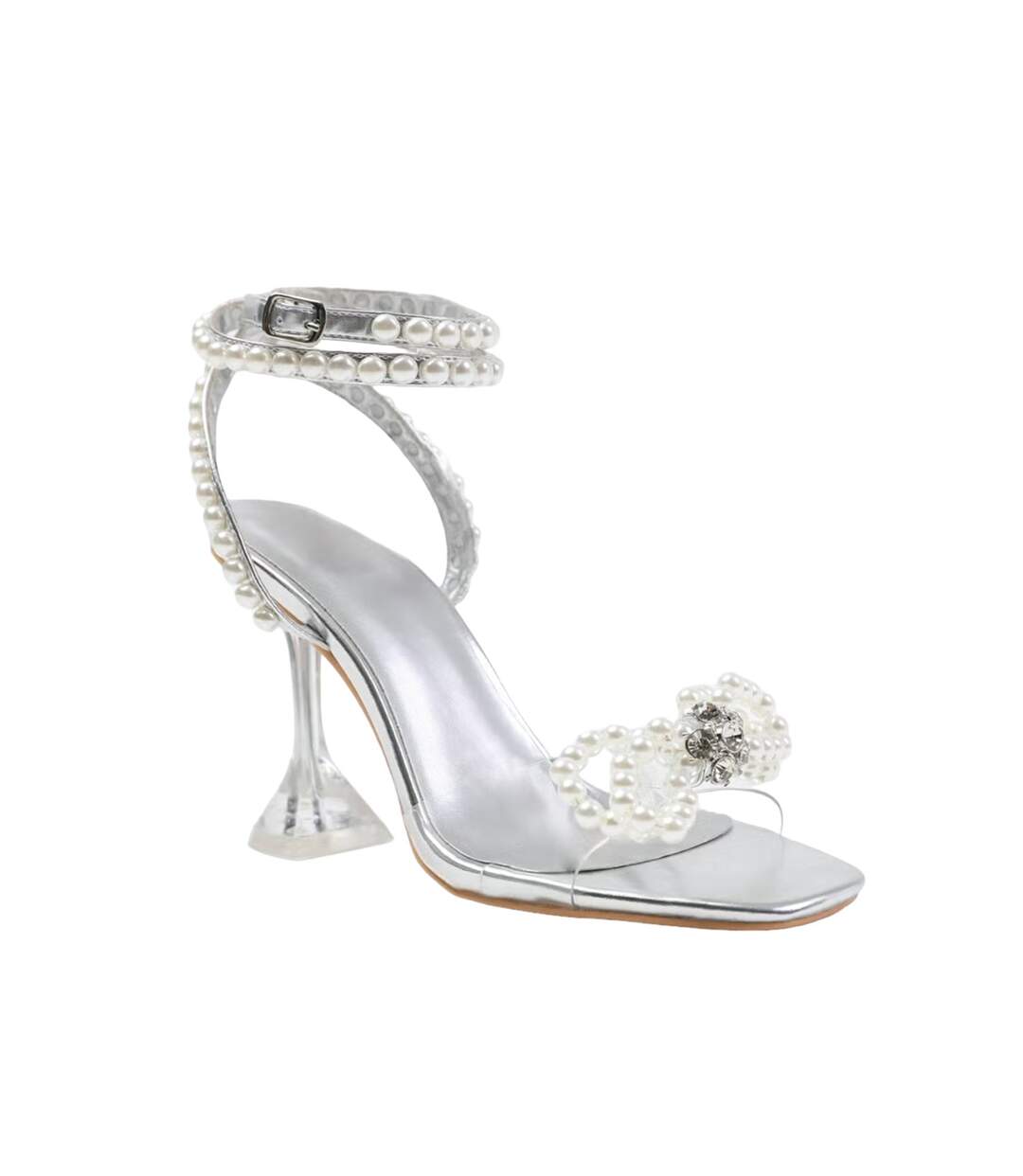 Talons hauts topaz femme argenté Where´s That From-1