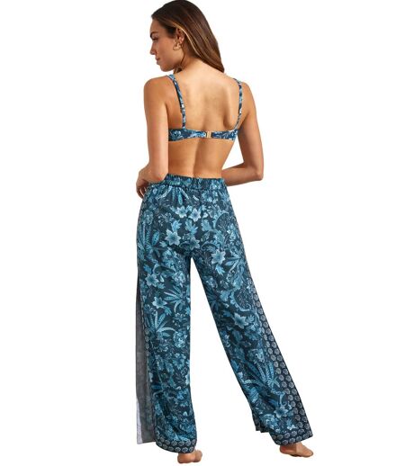 Pantalon de plage palazzo fendu ACANTHUS Selmark Mare