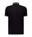 Polo Motif/style Rayure Fil Teint Classic Homme Noir Sable Lambretta-2