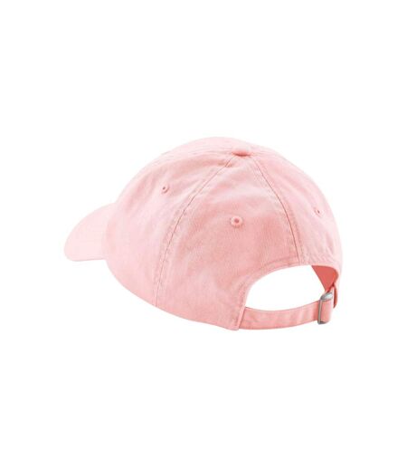 Beechfield Natural Cotton Panelled Baseball Cap (Powder Pink)