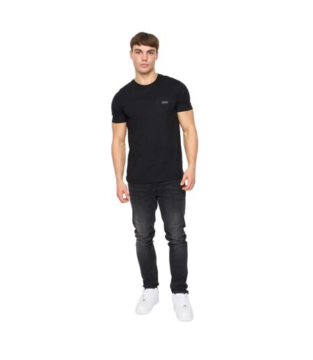 Mens Carritore T-shirt Black Crosshatch