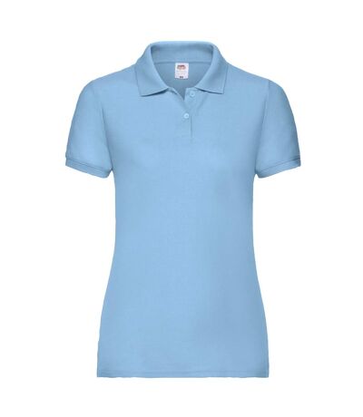 Fruit of the Loom Womens/Ladies Lady Fit 65/35 Polo Shirt (Sky Blue) - UTRW10141