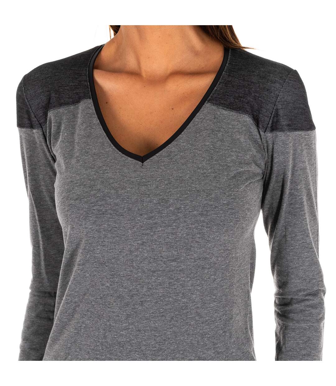 Women's V-neck long sleeve outdoor t-shirt DB756-2