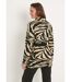 Gilet long jacquard peau de bête bord à bord-2